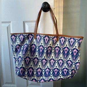 Stella & Dot Ikat Pattern Bag Tote Purse